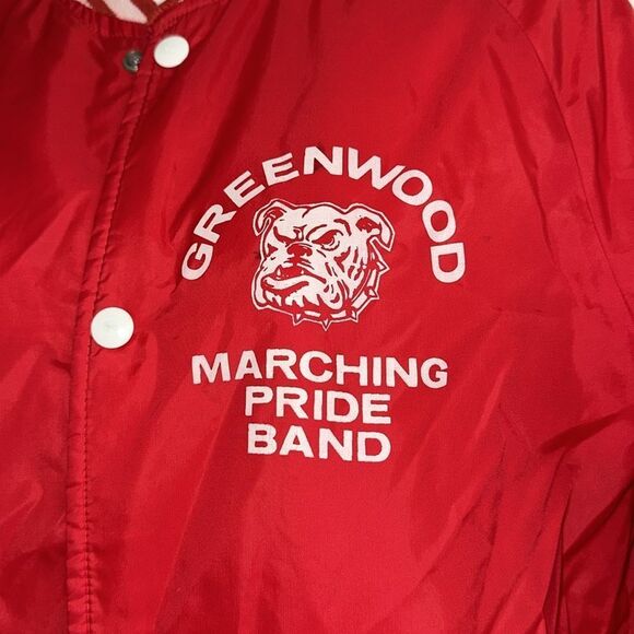Vintage 60s/70s Red Greenwood Marching Band Windbreaker Jacket - Picture 2 of 10